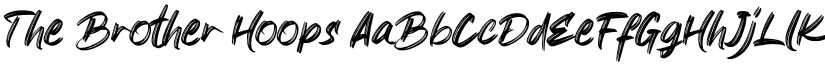 The Brother Hoops font
