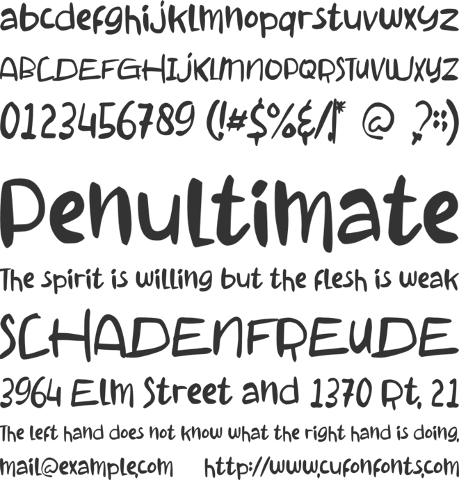 Hello Arsenio font preview