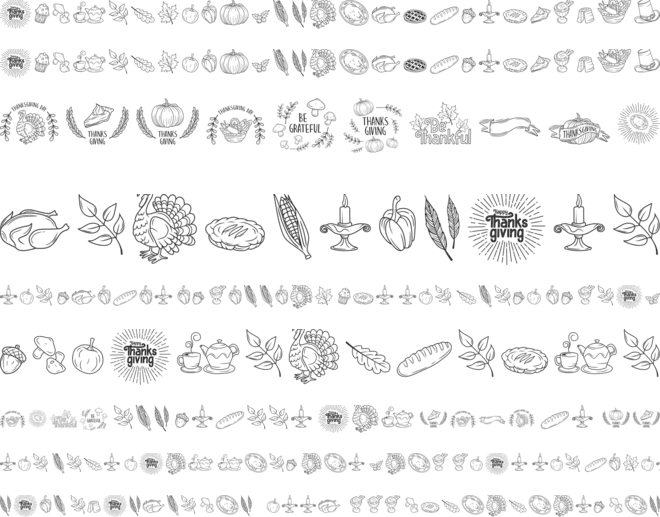 Thankies Doodle font preview