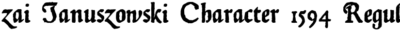 zai Januszowski Character 1594 font download