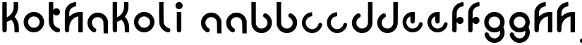 Kothakoli font