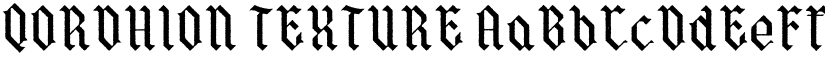 QORDHION TEXTURE font