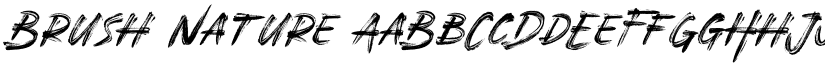 Brush Nature font