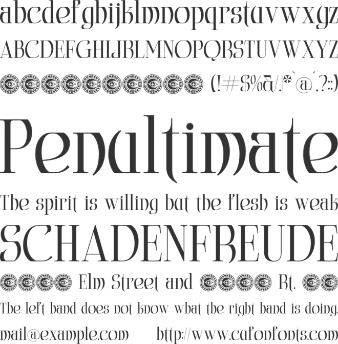 ADEOOSA font preview