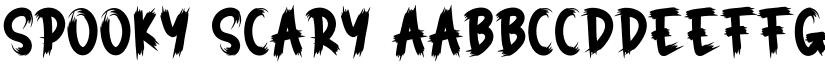 Spooky Scary font