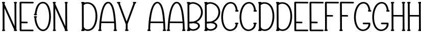Neon Day font