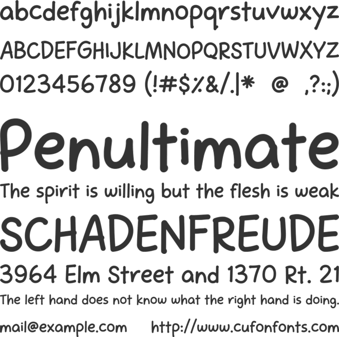 Mochibop font preview