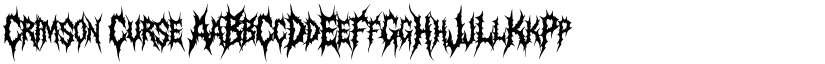 Crimson Curse font