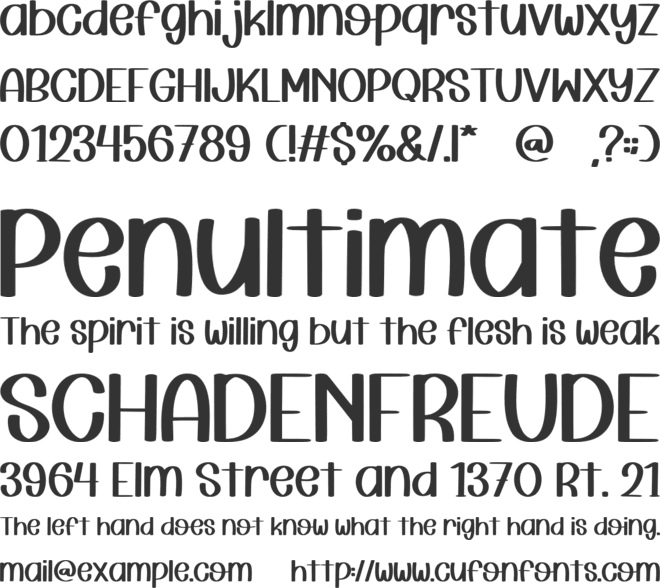 Teacher Stories font preview