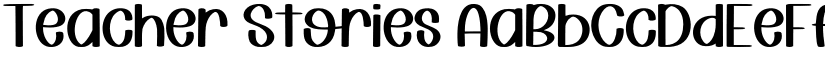 Teacher Stories font
