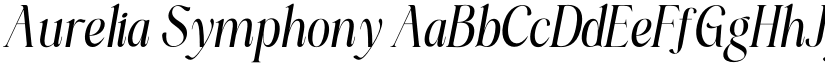 Aurelia Symphony font