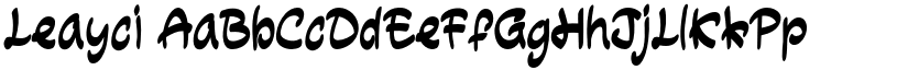 Leayci font