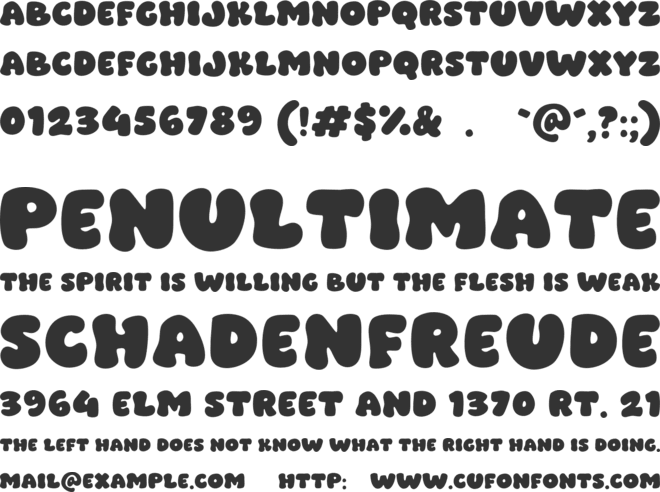 Moochi Jelly font preview