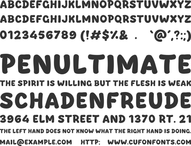 Base Moon font preview