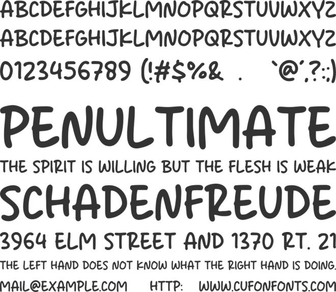 Break Mind font preview