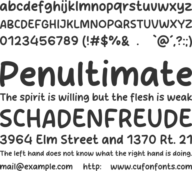 Fresh Jam font preview