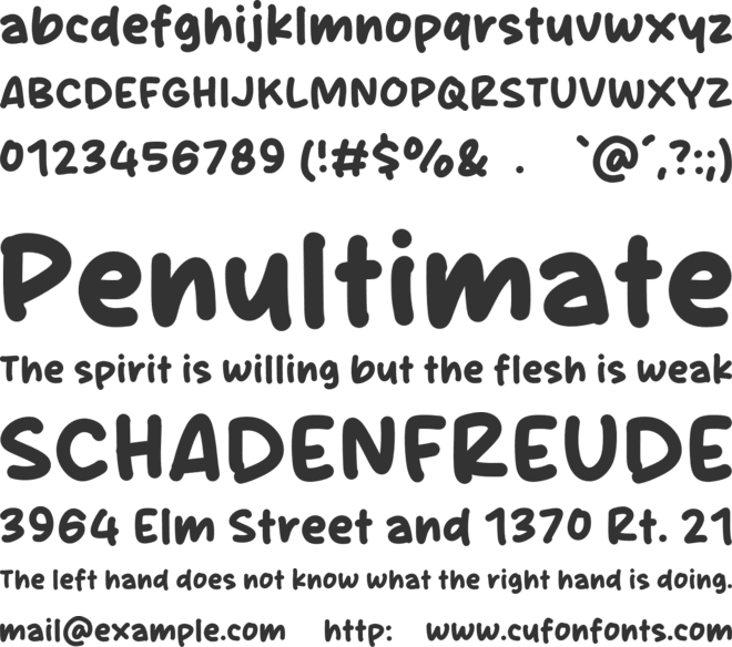 Shine Monday font preview