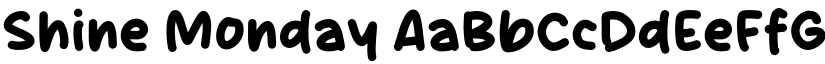 Shine Monday font