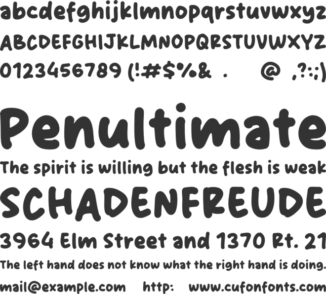 Holiday Mama font preview