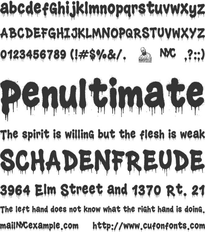 Street Flow NYC font preview