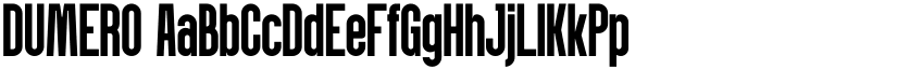 DUMERO font