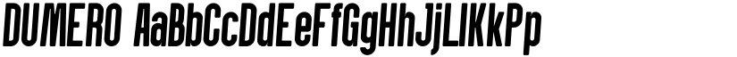 DUMERO font