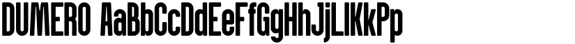 DUMERO font