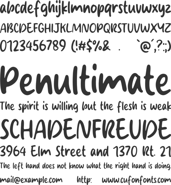 Shine Flower font preview