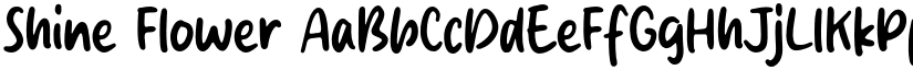 Shine Flower font