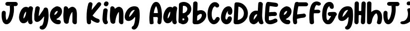 Jayen King font