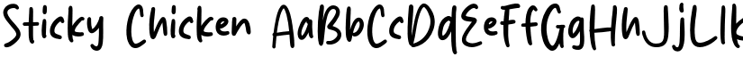 Sticky Chicken font