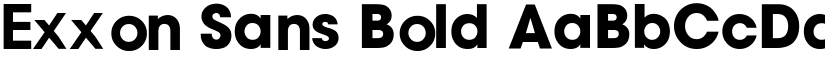 Exxon Sans font download