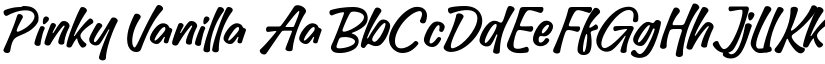 Pinky Vanilla font