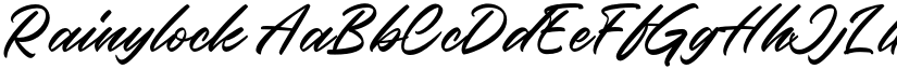 Rainylock font