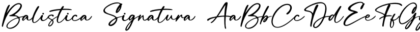 Balistica Signatura font