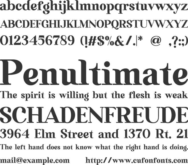 Bigtimun Free font preview