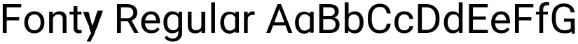 Fonty Regular font