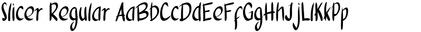 Slicer Regular font
