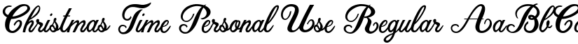 Christmas Time Personal Use Regular font