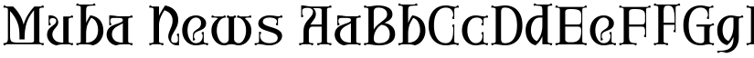 Muba News font