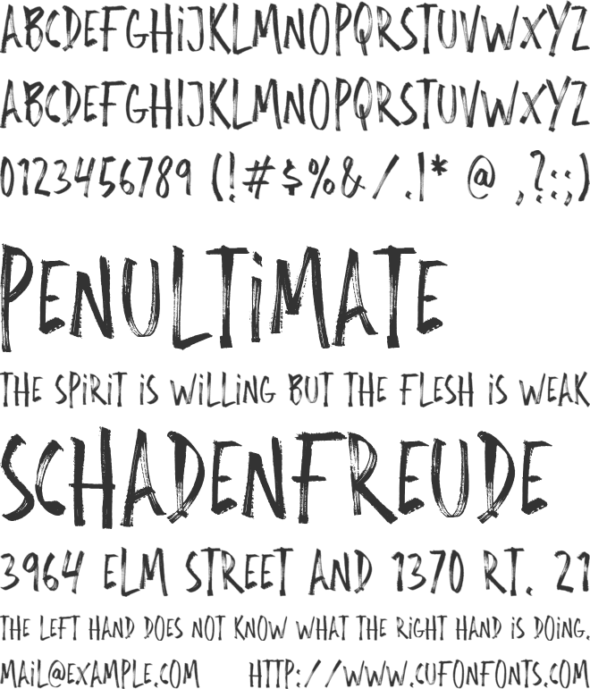 Head Hunters font preview