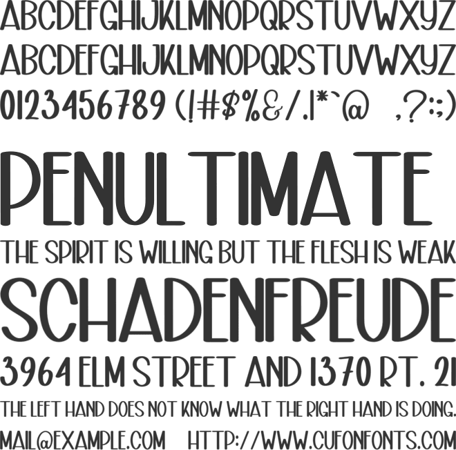 Sunset Summer font preview