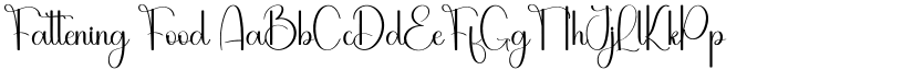Fattening Food font