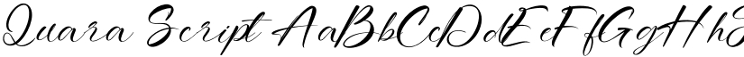 Quara Script font