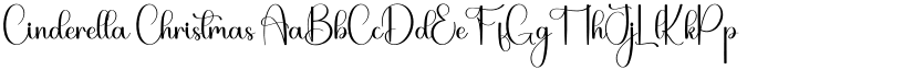 Cinderella Christmas font