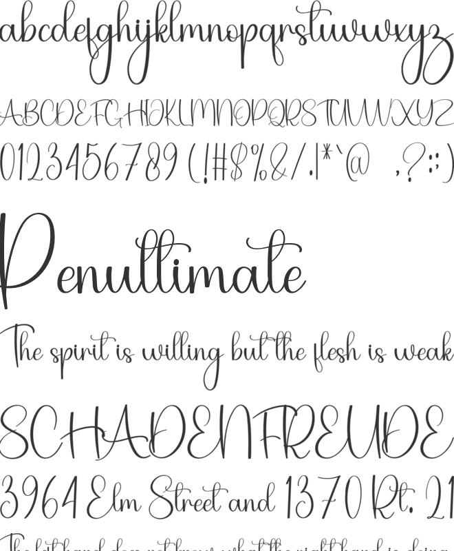 Frestype Dance font preview