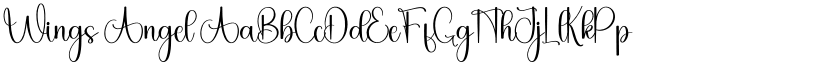 Wings Angel font