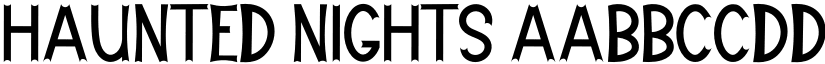 Haunted Nights font