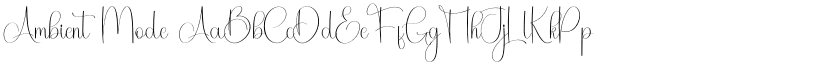 Ambient Mode font