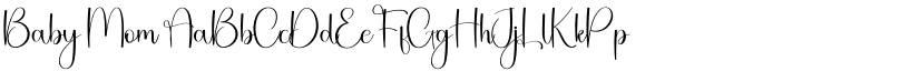 Baby Mom font